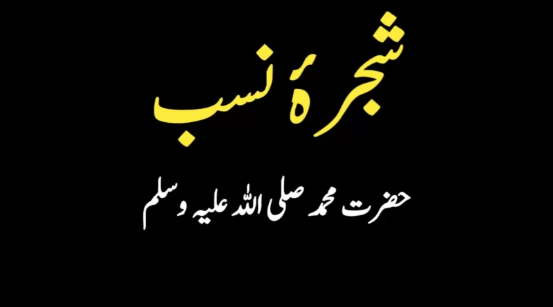Shajra Nasab Hazrat Muhammad In Urdu