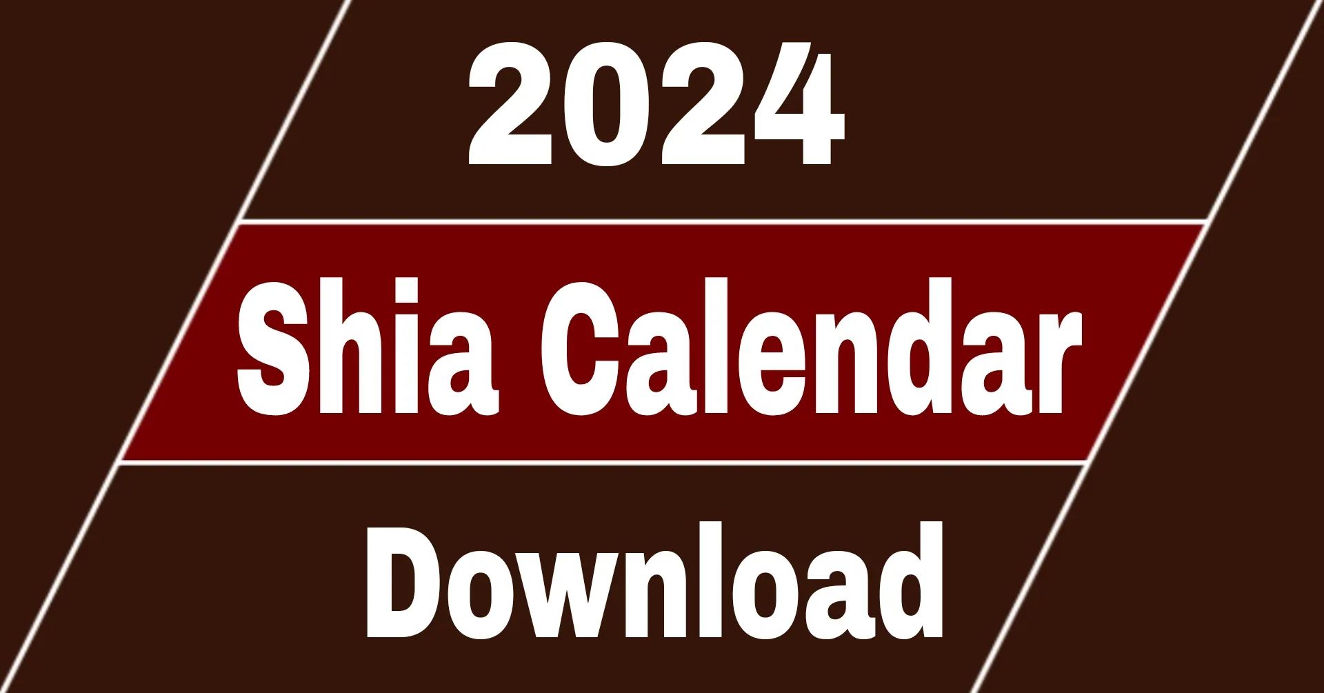 Shia Calendar 2024 pdf Download Urdu شیعہ کیلنڈر 2024